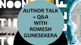 The North Harrow Community Library author talk with Romesh Gunesekera event logo