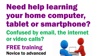 The North Harrow Community Library computer training event logo