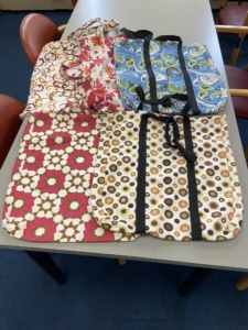 bags-1 Bags decorated with patterns for sale at the Library.