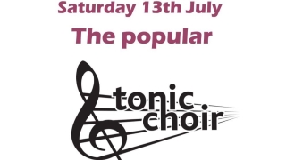 The North Harrow Community Library Tonic Choir July 2024 event logo.